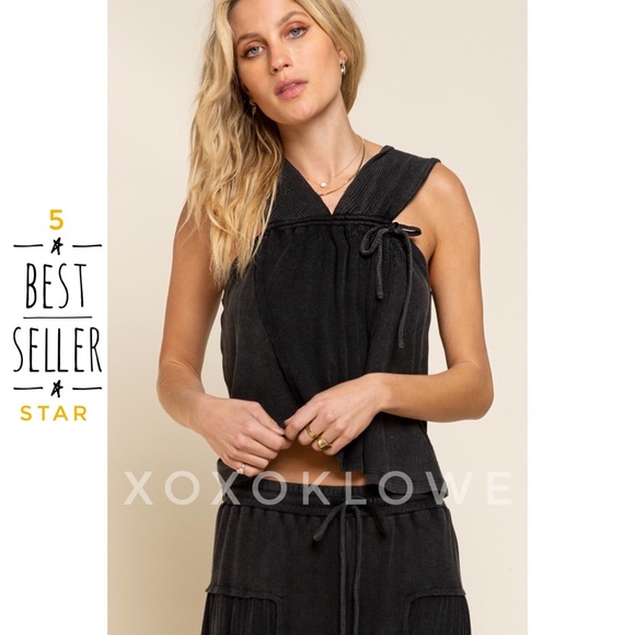 Pol Sassy Black Lace Sleeveless Top 30a main image 1